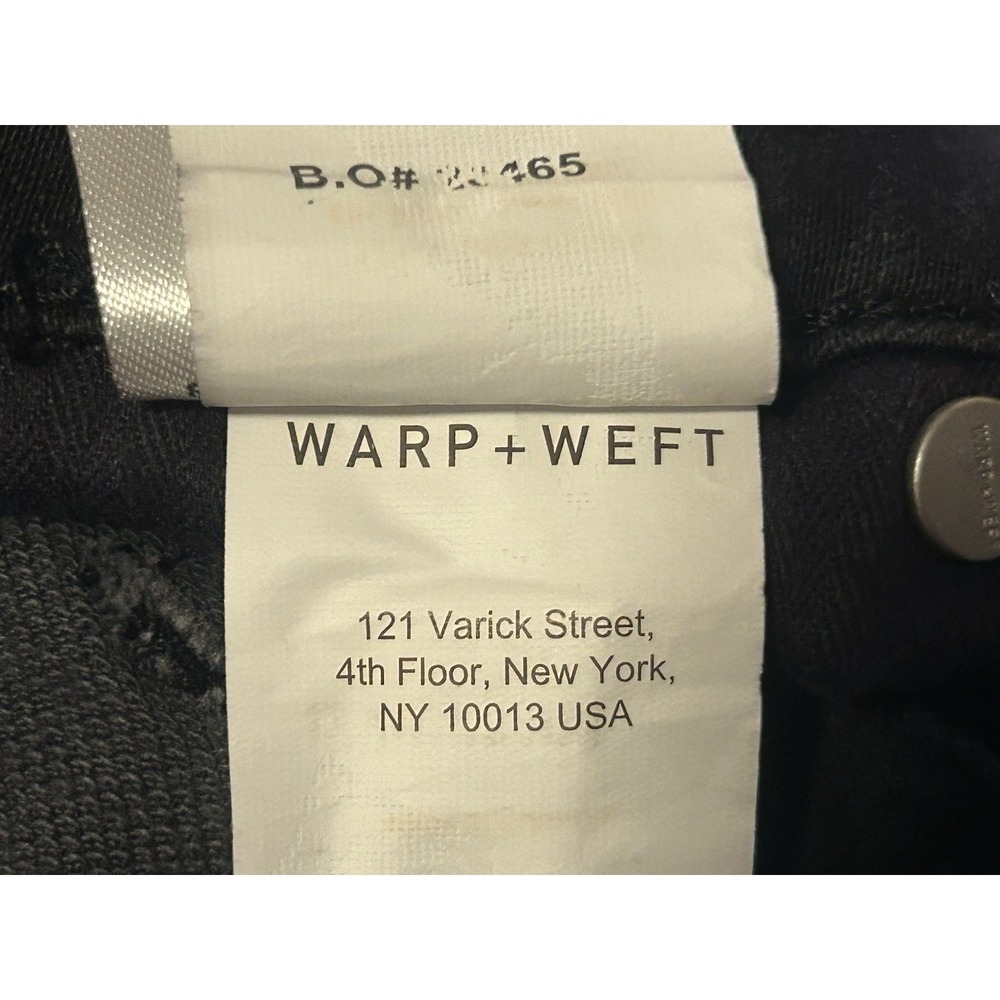 Warp + Weft Jeans Men's 32X30 Black AMS Amsterdam Slim Stretch Denim (32X30) - Picture 16 of 16